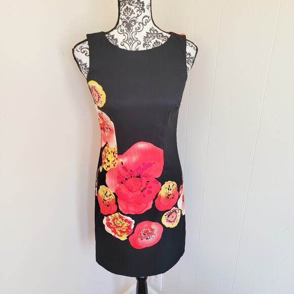 AB Studio Dresses & Skirts - AB Studio Floral Print Mini Sheath Dress